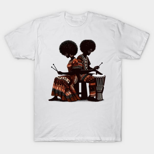 Afrocentric Drums T-Shirt by Graceful Designs